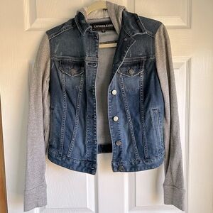 Express sweatshirt & denim jean jacket